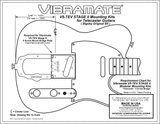 Vibramate Bigsby V5-TEV-2 left-handed for Telecaster nickel