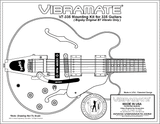 Vibramate Bigsby V7-335E for Gibson, Epiphone 335 models nickel