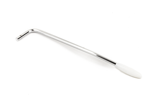 Fender '65 Mustang Tremolo Arm, White Tip, Chrome
