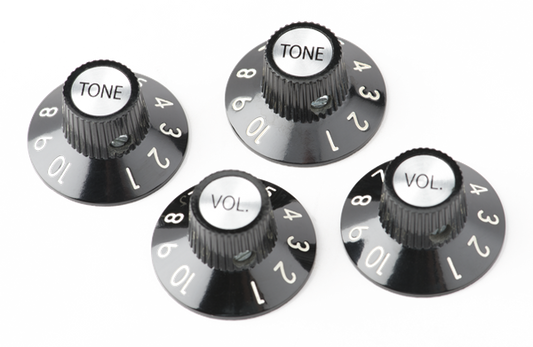Fender 72 Telecaster Custom Knobs (4), Black