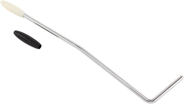 Fender Player Jaguar/Jazzmaster Tremolo Arm, Chrome with Black and White Knobs