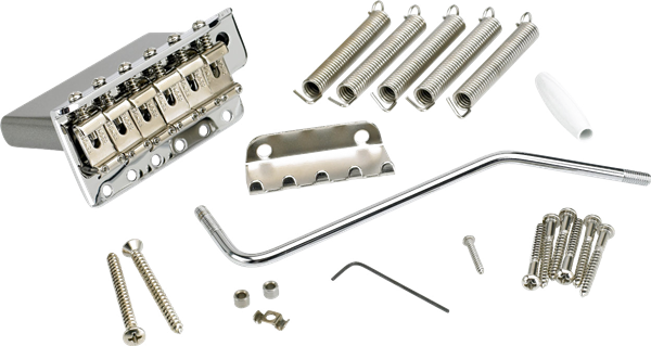 Fender 6-Saddle American Vintage Series Stratocaster Tremolo Assembly, Left Handed (Chrome)