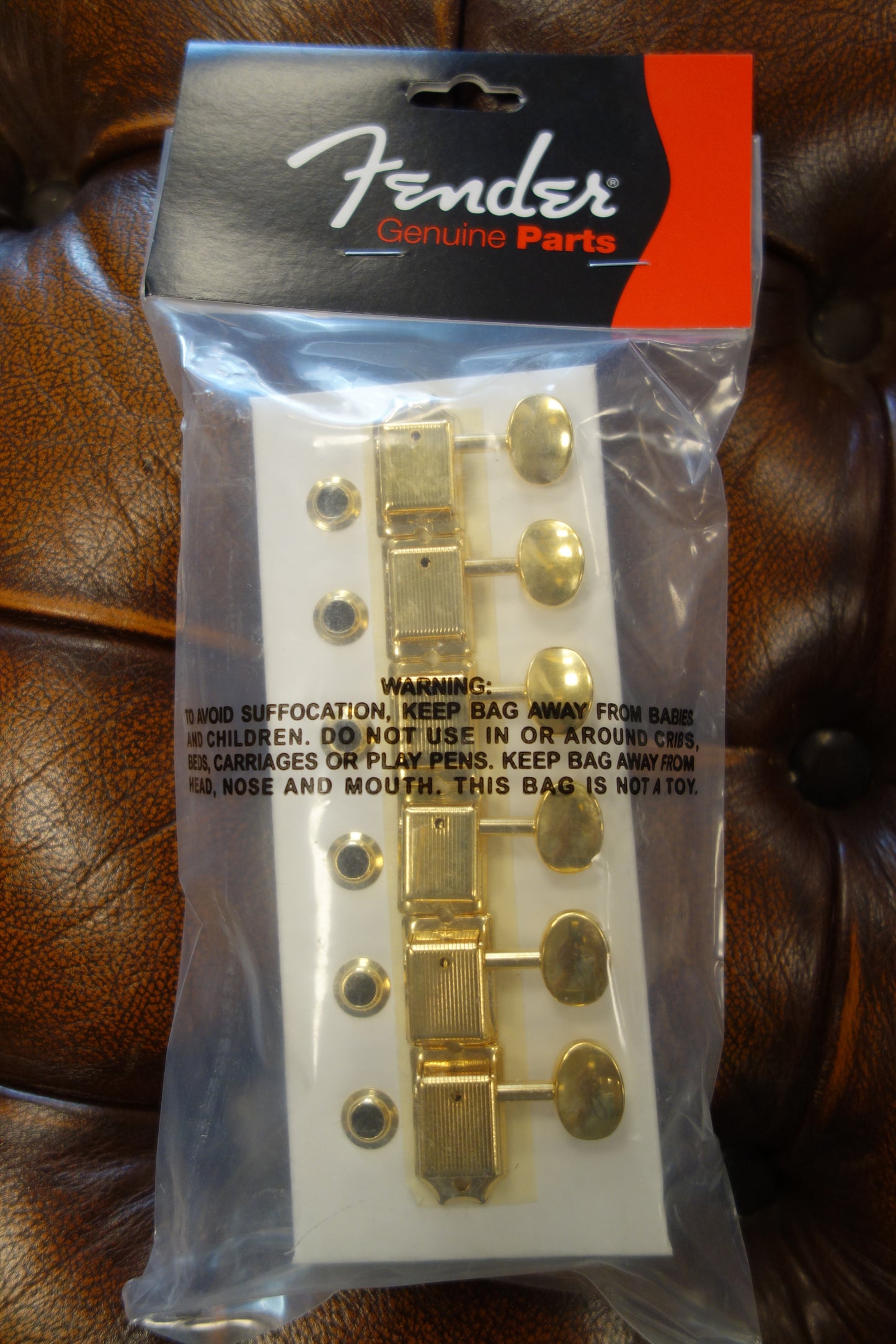 Fender Vintage-Style Strat/Tele Tuners, Gold (6)