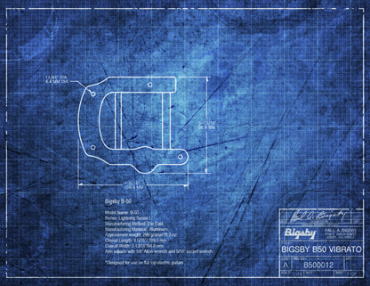 Bigsby B50G Tremolo Lightning Series Gold Solid Flat