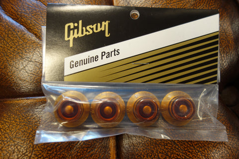 Gibson PRHK-030 Top Hat Knobs (Vintage Amber) (4 pcs.)