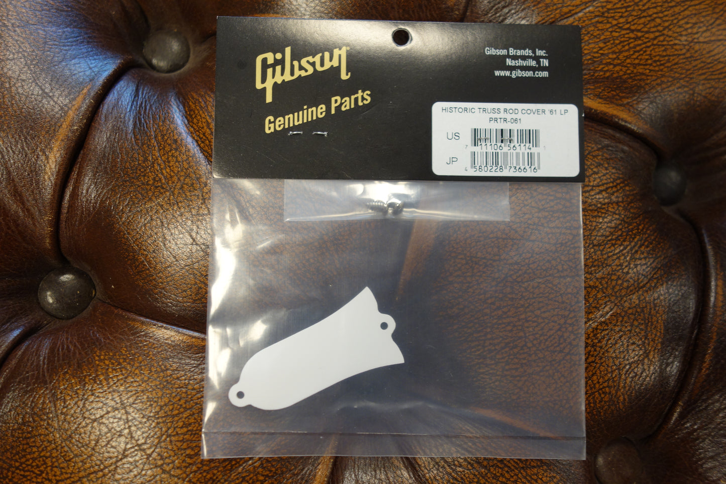 Gibson PRTR-061 1961 "Les Paul" Historic Truss Rod Cover (Black)