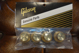 Gibson PRMK-030 Top Hat Knobs w/ Gold Metal Insert (Aged Gold) (4 pcs.)
