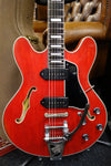 Eastman T64-v-RD Thinline Antique Red Varnish Bigsby w/Case
