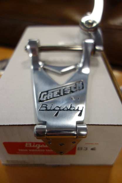 Gretsch Branded Bigsby Tailpiece, Polished Aluminum