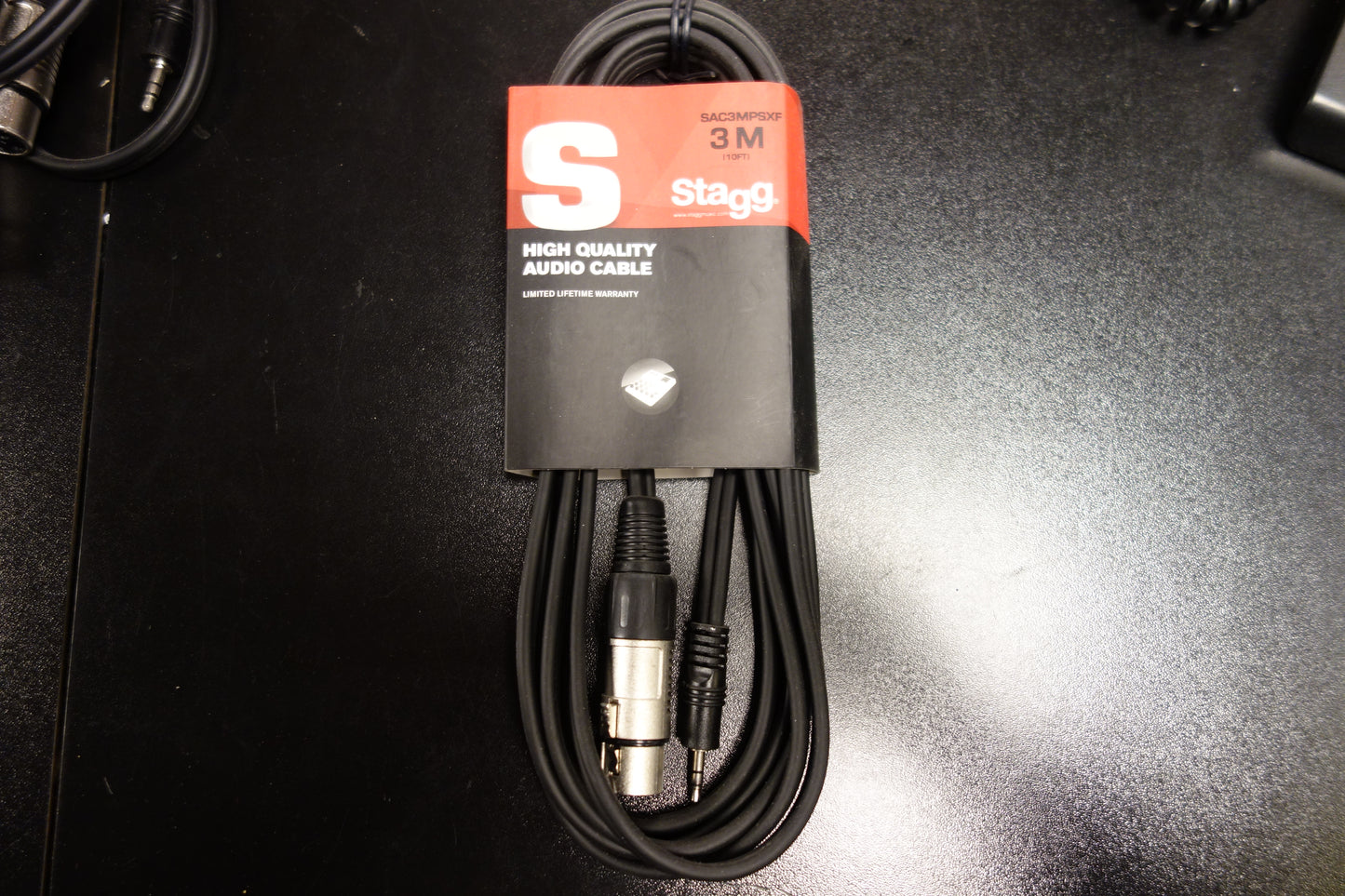 Stagg SAC3MPSXF XLR Mini Jack 3 meter