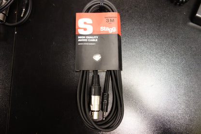 Stagg SAC3MPSXF XLR Mini Jack 3 meter