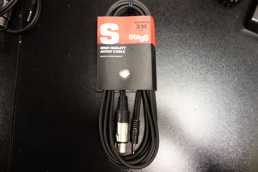 Stagg SAC3MPSXF XLR Mini Jack 3 meter