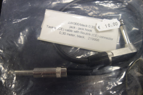 Tasker JJH300/black 0.30 Instrument Cable Jack Jack