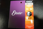 Elixir Acoustic 80/20 Bronze Strings with NANOWEB 11-52