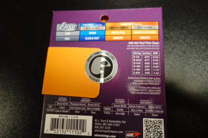 Elixir Acoustic 80/20 Bronze Strings with NANOWEB 13-56