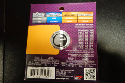 Elixir Acoustic 80/20 Bronze Strings with NANOWEB 10-47 (12 String )