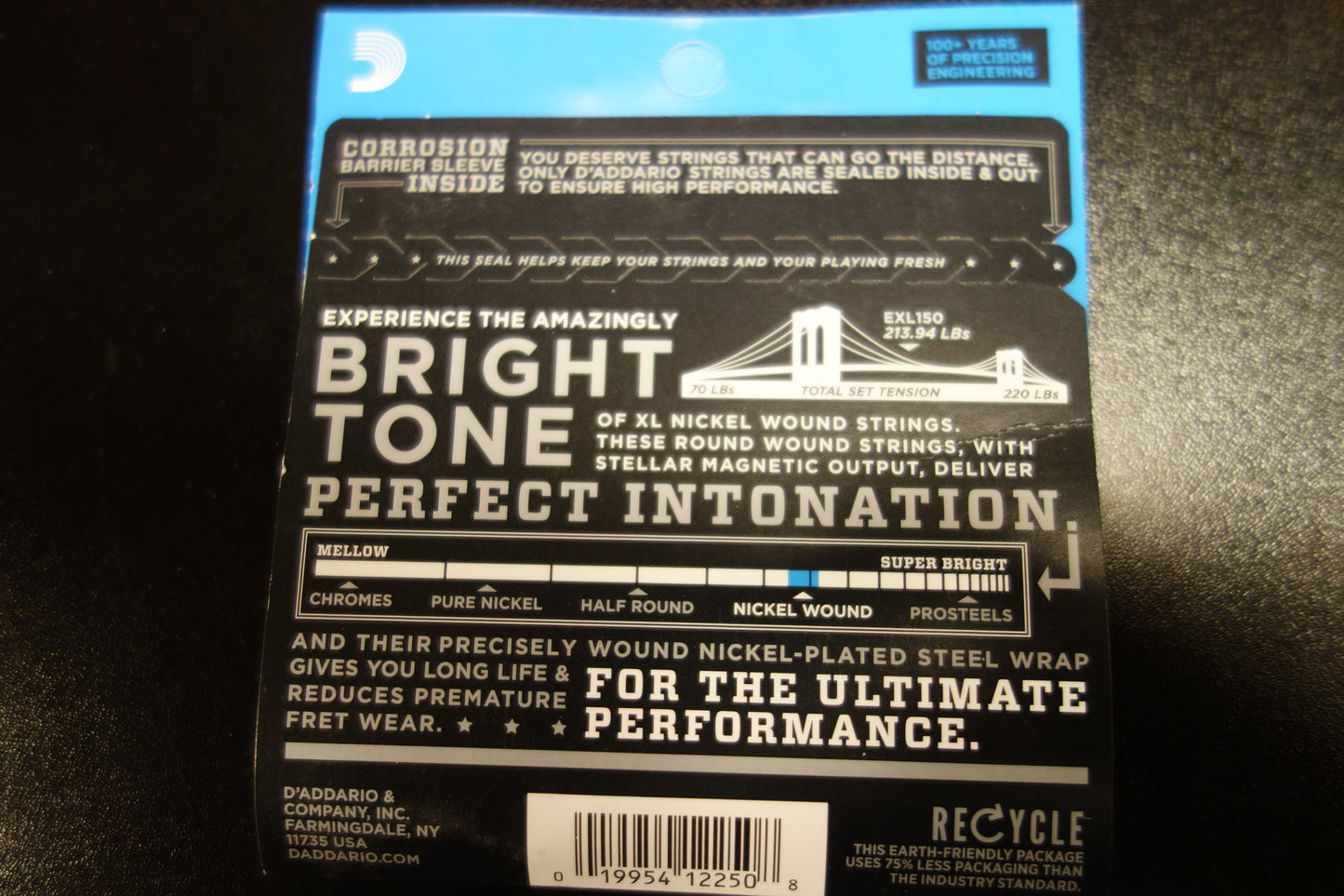 D'addario EXL150 for 12 string electrics 10-46