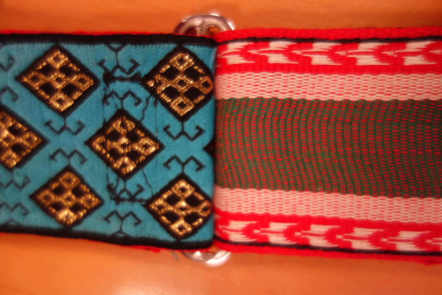 Vintage 60/70s NOS guitar strap Blue #17