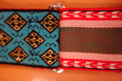 Vintage 60/70s NOS guitar strap Blue #17