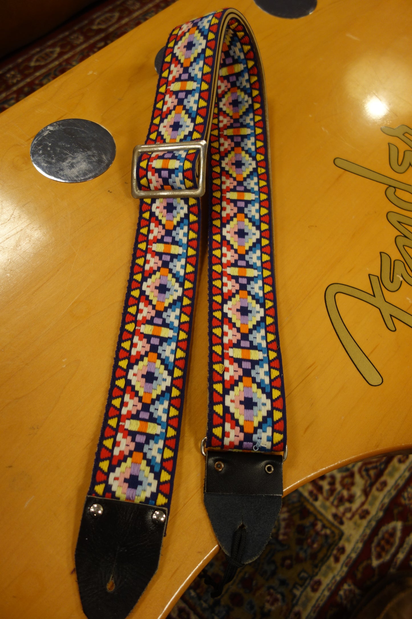 Vintage NOS 60/70s guitar strap #19 ace style