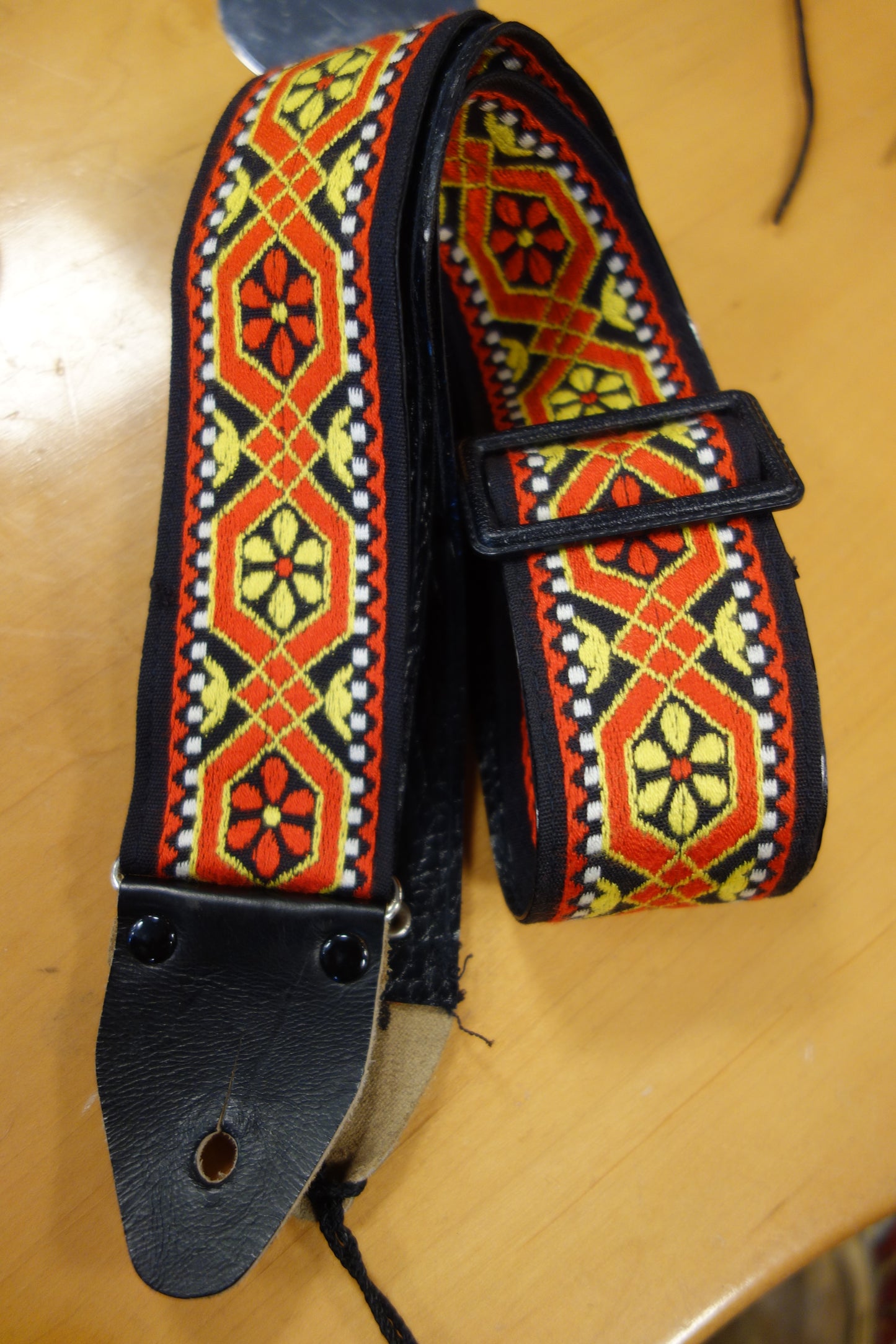 Vintage 60/70s guitar strap Japan Ace Style #23