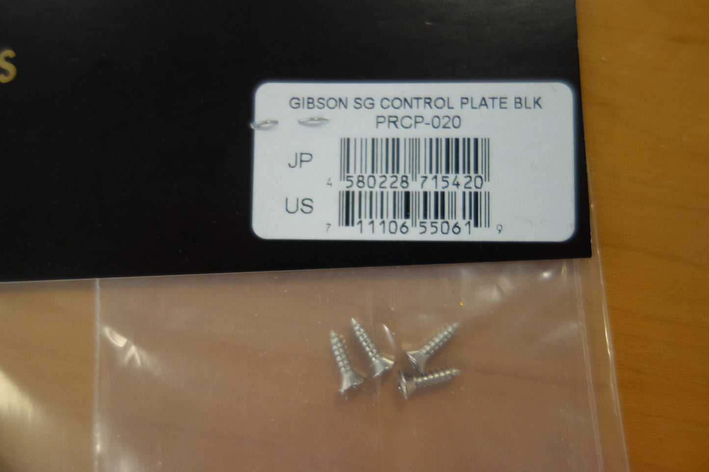 Gibson PRCP-020 SG Control Plate (Black)