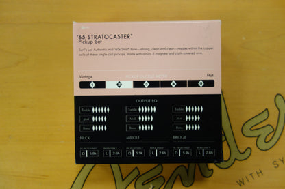 Fender Pure Vintage '65 Strat Pickup Set, Vintage White (3)
