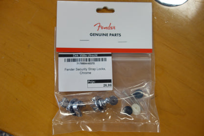 Fender Security Strap Locks Chrome set
