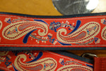 Souldier Paisley - Red / Blue guitar strap