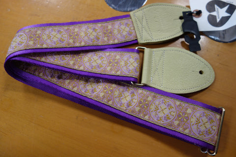 Souldier Medallion Lavender guitar strap