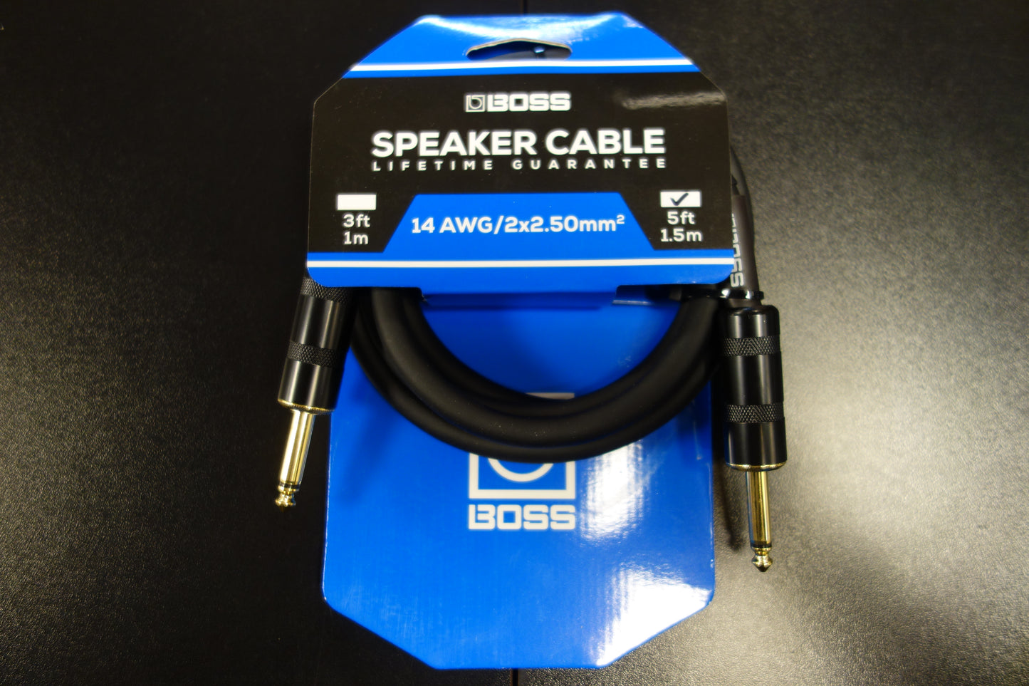 Boss BSC-5 Speaker Cable 1,5  meter Straight/Straight 1/4 Jack