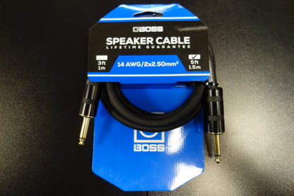 Boss BSC-5 Speaker Cable 1,5  meter Straight/Straight 1/4 Jack