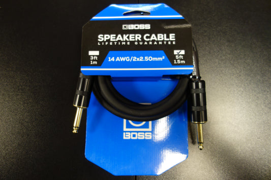 Boss BSC-5 Speaker Cable 1,5  meter Straight/Straight 1/4 Jack