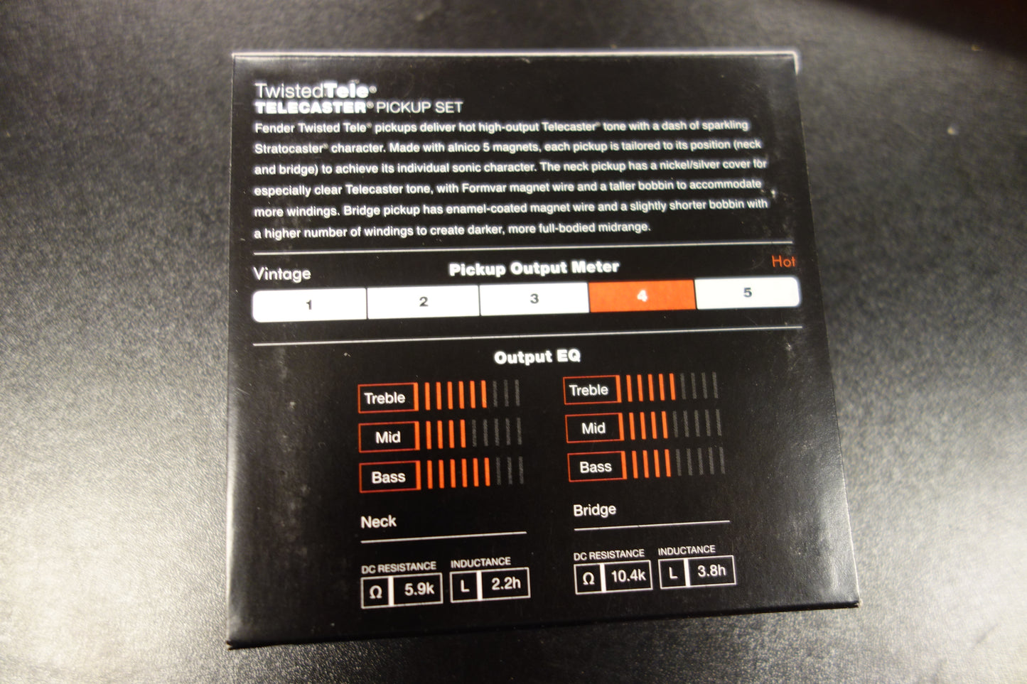 Fender Custom Shop Twisted Tele Pickups, Black/Chrome (2)