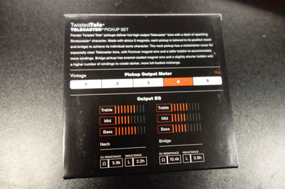 Fender Custom Shop Twisted Tele Pickups, Black/Chrome (2)