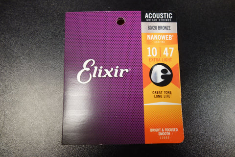 Elixir 11002 Acoustic Bronze 10-47 String Set
