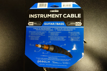 Boss BIC-10 10FT / 3 m Instrument Cable, Straight/Straight 1/4 Jack