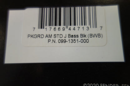 Fender Pickguard Jazz Bass 10-Hole Mount (with Truss Rod Notch) B/W/B 3-Ply