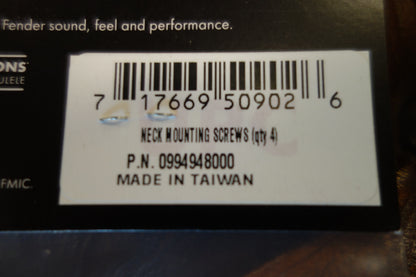 Fender Neck Mounting Screws (4) (Chrome)