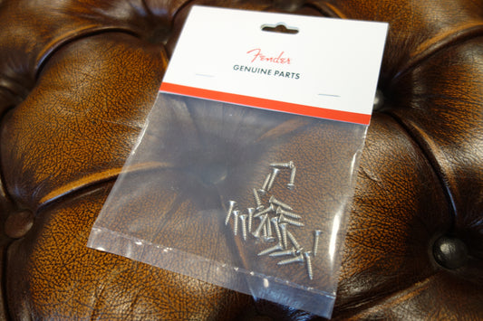 Fender Pickguard/Control Plate Mounting Screws (24) (Chrome)