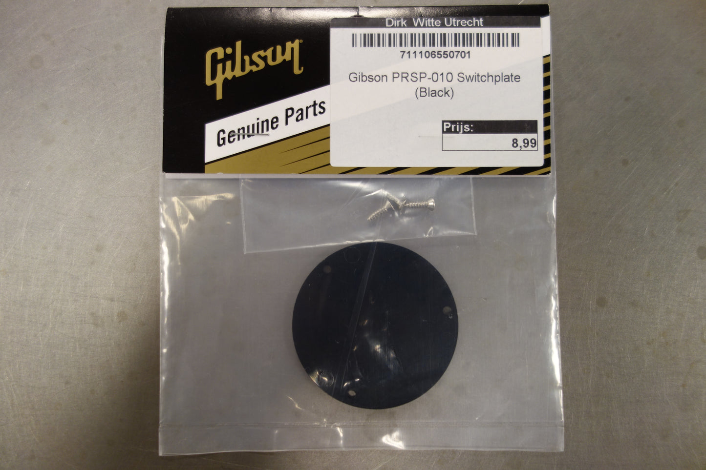 Gibson PRSP-010 Switchplate (Black)