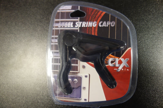 CLX Steel String Capo Black