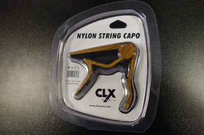 CLX Nylon String Capo Dark Wood Colour