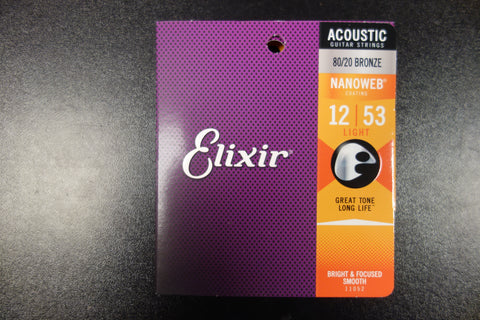Elixir 11052 Acoustic Bronze 012 - 053 String set