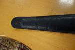 Liam's Adjustable padded Leather Guitar Strap (extra wide - 8cm) Black