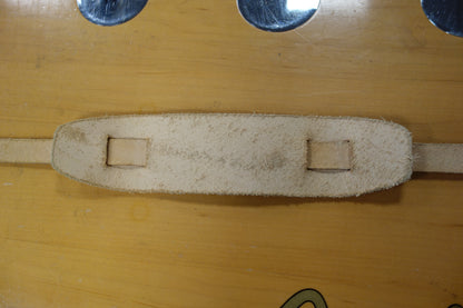 Liam's Adjustable Leather Vintage Style Guitar Strap Natural