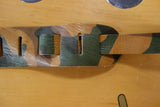 Liam's Standard Adjustable Leather Guitar Strap light camouflage