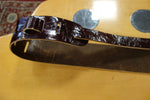 Liam's Standard Adjustable Leather Guitar Strap highgloss chestnut