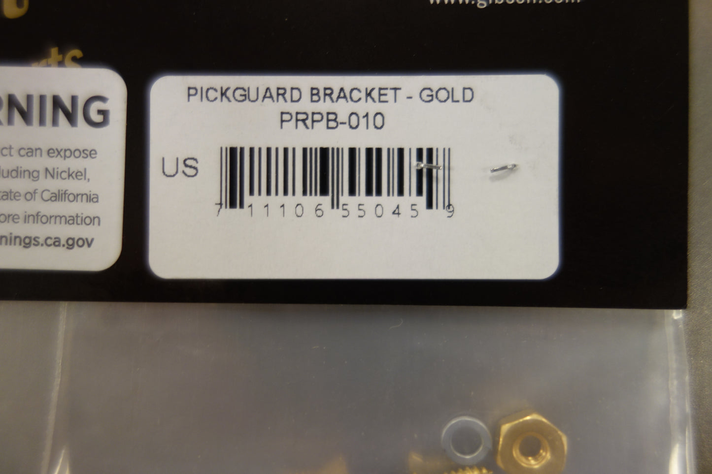 Gibson PRPB-010 Pickguard Mounting Bracket (Gold)