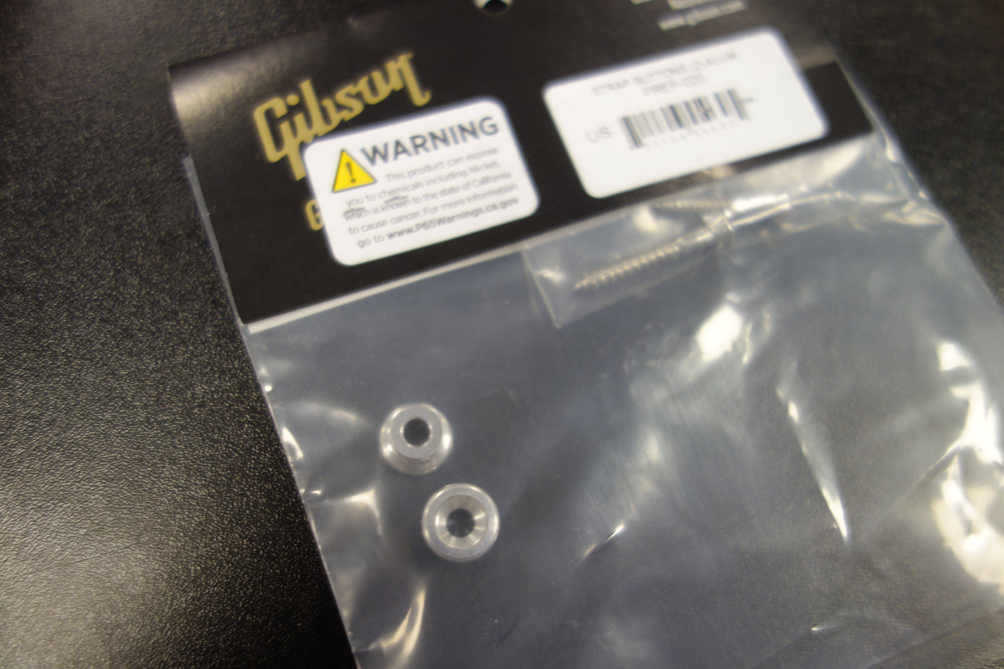 Gibson PREP-020 Strap Buttons (Aluminum)(2 pcs.)